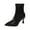 Black, variant on Black Women'S Side Zipper Ankle Boots With Pointed Toe And Slim High Heel, Ideal For Cold Weather Fashion