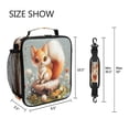 thumbnail image 5 of Square Lunch Bag 10.5*3.5*9.5 Inches Cooler Bag Lunch Bag Insulation Portable Durable Fashion Super Cute Fox, 5 of 6