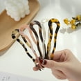 thumbnail image 4 of WINDLAND French Twist Hair Stick Clip Vintage Celluloid Acetate Large Wavy U-Shaped Hairpin Tortoise for Shell Updo Chignon Pin Bun Holder Barrette Styling Accessories, 4 of 17