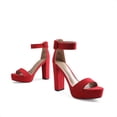 thumbnail image 4 of Sandalia DREAM PAIRS Orinthia en gamuza roja talla 5.5, 4 of 7