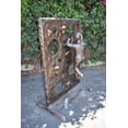 thumbnail image 3 of Nifao Young Girl Playing on A Climbing Wall Bronze Statue Life Size – Outdoor Garden Decor Sculpture, 44"L x 26"W x 57"H, 3 of 11