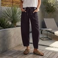 thumbnail image 2 of RUTAYY Women's Pants Solid Color Relaxed Fit Low Rise Straight Leg Casual Jeans Comfortable Everyday Wear with Pocket Trendy Travel Trousers, 2 of 6