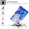 thumbnail image 3 of Allytech for Samsung Galaxy S6 Lite Case 10.4" 2022/2020, Premium PU Leather Folio Stand Shell with Card Slots Holder Auto Sleep Wake Protective Wallet Case for SM-P610/P615/P613/P619, Blue Butterfly, 3 of 6