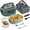 Green, variant on Electric Lunch Box Food Heater, 60-80W Heated Lunch Box for Adults, 12V 24V 110V Portable Food Warmer LunchBox for Car Truck Work with 304 Stainless Steel Container, Driver Trucker Gifts for Dad