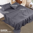 thumbnail image 2 of King Bed Sheet Set Piece Bedding Soft Brushed Microfiber Fabric Shrinkage & Fade Easy Care (), 2 of 7