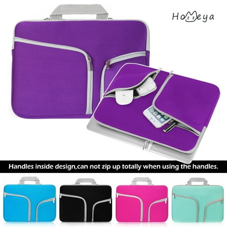 Homeya 11.6 Laptop Sleeve Case Cover Bag Slim Laptop Case For 11 Inch Macbook Apple Samsung Chromebook HP Acer Lenovo Portable Laptop Sleeve Liner Package Notebook Case Soft Sleeve Bag Case Purple