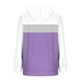 thumbnail image 5 of Taylonsss Womens Color Blocked Fashion Loose Fit Long Sleeve Hooded Sweatshirt with Pockets Comfortable Casual Top for Daily Wear, Dating, Party, Work and Vacation Outfit, 5 of 6