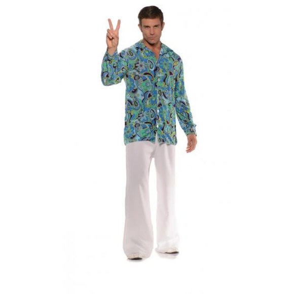 Groovy Blue Disco Plus Shirt | 70s | Costume Pieces and Kits