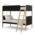 thumbnail image 3 of Storkcraft Next Delray Twin-over-Twin Bunk Bed, Black with Natural, 3 of 8