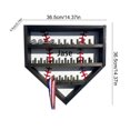 thumbnail image 3 of Extra Large Baseball Display Case Baseball Holders For Balls Display Baseballs Wall Display Wooden Box For Dad - Jxlgv, 3 of 5