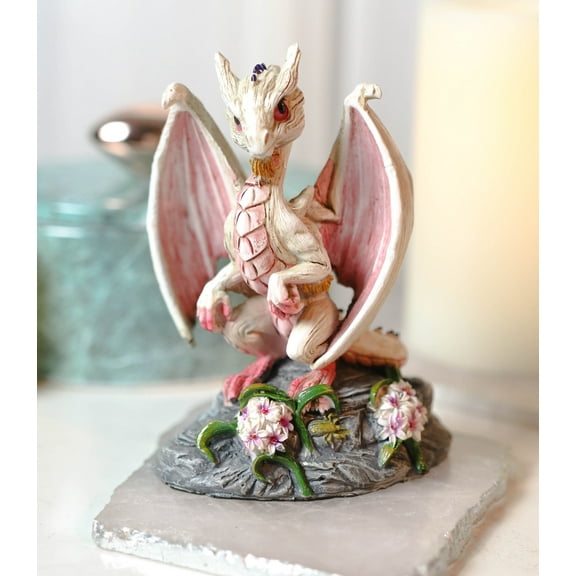 Colorful Fruits Vegetables Pale White Garlic Dragon Figurine Fairy Garden Decor