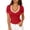 #425-Red, variant on Wowcloth Women's V-Neck T-Shirt, Solid Color Short Sleeve, Fashion Casual for Everyday Wear