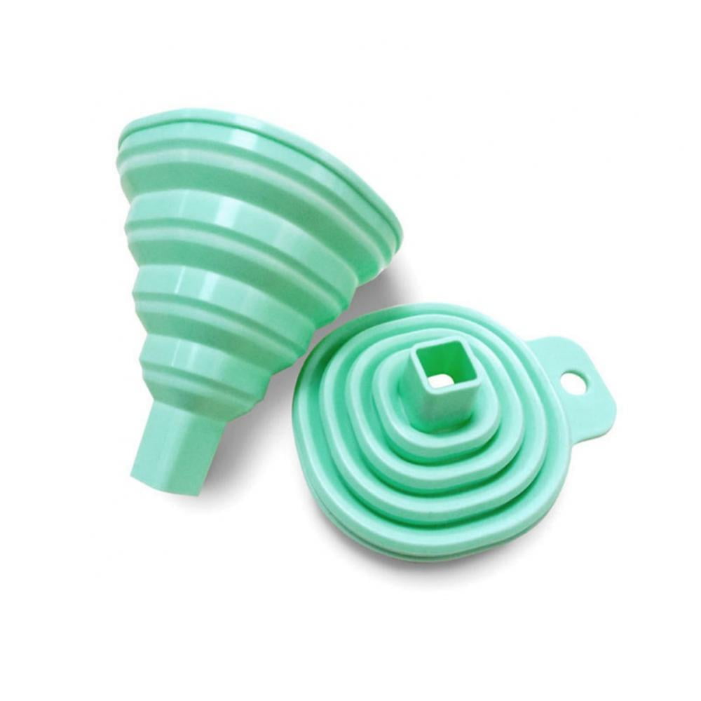 HOTWINTER Silicone Collapsible Funnel, Food Grade Foldable Kitchen