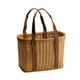 thumbnail image 5 of Cesta tejida a mano, decorativa, ligera, versátil, cesta de la compra sencilla, cesta de flores para acampar, compras, jardinería en interiores y exte Grande, 5 of 8