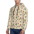 thumbnail image 3 of Uemuo Barbecue And Grill Pattern Men's Hoodie - Casual Pullover Hoodie with Kangaroo Pocket, Stylish Hooded Sweatshirt for Everyday Wear-Medium, 3 of 7