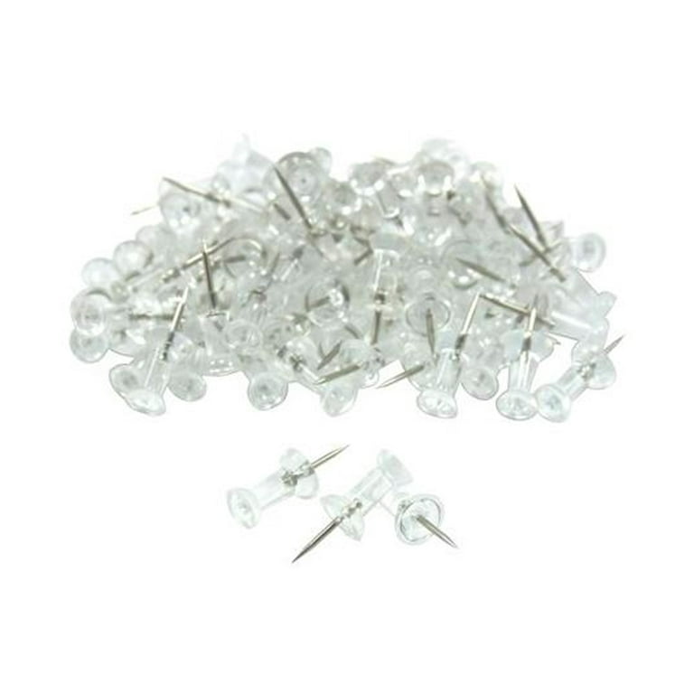 PAPERPAL 280 Clear Push Pins for Cork Board, Clear Thumb Tacks for Wall  Hangings, Pushpins for Office School & Personal Use, Standard Size Push Pin