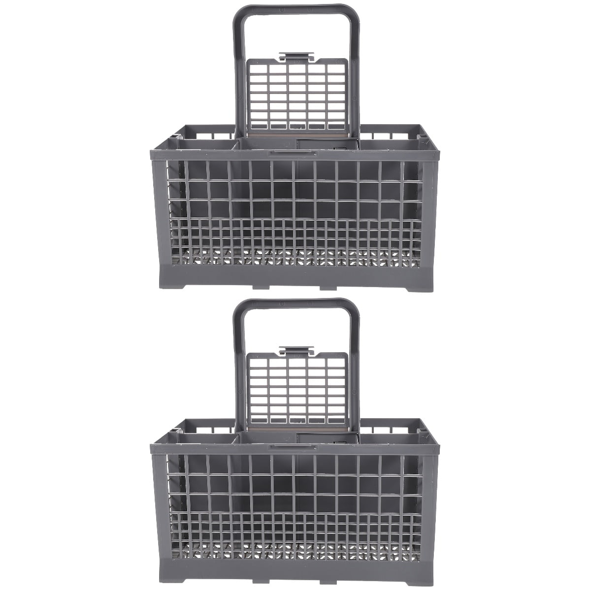 Hemoton 2-Pack Kitchen Storage Baskets Dishwasher Safe Cutlery Holder Tableware Organizer Basket