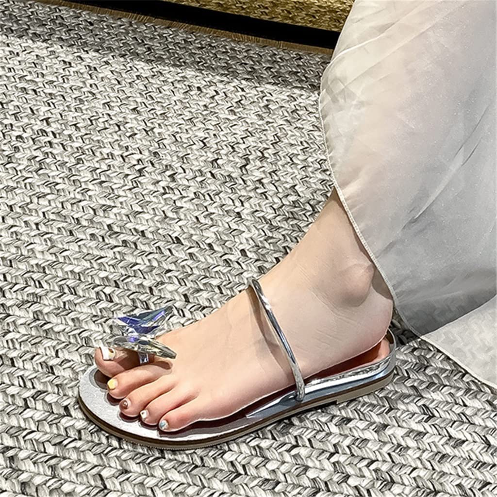 Sandals Female Flat Bottom Summer Fairy Wind Clip Toe