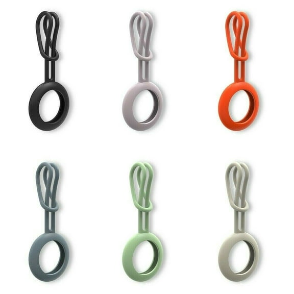 [2-PACK] BISENTEK Silicon Case For Apple AirTag (2021), Protective Armor Holder Saver