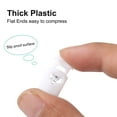thumbnail image 3 of 100 Pcs Spring Cord Lock Plastic Cord End Fastener Single Hole Toggle Stoppers Sliders White, 3 of 7