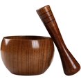 thumbnail image 1 of Olive Wood Mortar and Pestle Set, 1 of 5