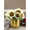 thumbnail image 2 of Serene Spaces Living DIY Vase Kit: Sunflower Bouquet & Brass Pot, 2 of 3