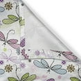 thumbnail image 6 of Ambesonne Abstract Valance & Curtain, Dragonflies Flowers, 55"x36", Pale Blue Purple, 6 of 7