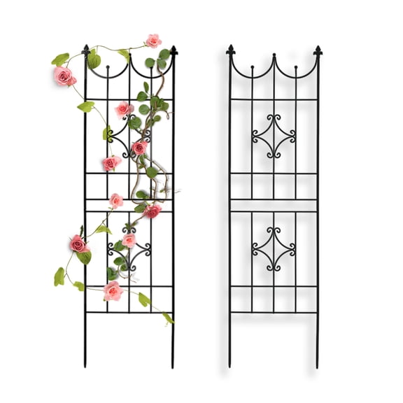 SCENDOR Garden Trellis 60” x 19.69” for Climbing Plants 5FT Metal Iron Wire Vine Flower Trellises for Outdoor Climbing Plants Support