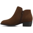 thumbnail image 3 of Journee Solarah Pull-on Almond Toe Block Heel Comfort Casual Ankle Bootie, 3 of 9