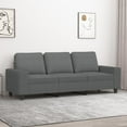 thumbnail image 1 of vidaXL 3-Seater Sofa Dark Grey 180 cm Fabric, 1 of 5
