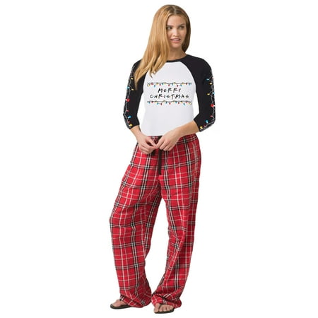 

Matching Family Christmas Pajamas Women s Christmas Lights 2-Piece Pajama Set