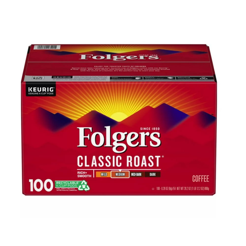Folgers Classic Roast Coffee KCups (100 ct.)