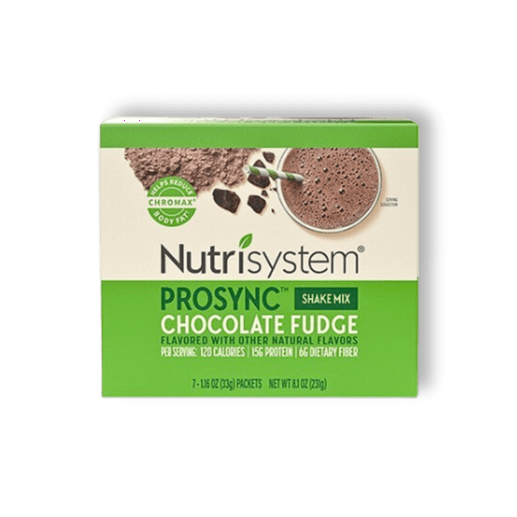 Nutrisystem Prosync Meal Replacement Protein Powder Nutrition Drink Mix, Chocolate Fudge, 7 Packets