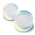 thumbnail image 2 of Opal Stone Organic Double-Sided Flare Gauges/Plugs/Tunnels 9/16 (14mm) 2 Piece (1 Pair) (B/4/3/31), 2 of 3