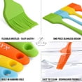 thumbnail image 4 of Zulay Kitchen 4 Pieces Assorted Pastry Brush Heat Resistant Silicone Basting Brush Flexible Bristles, 4 of 7