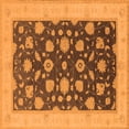 thumbnail image 1 of Ahgly Company Indoor Square Oriental Orange Industrial Area Rugs, 3' Square, 1 of 4