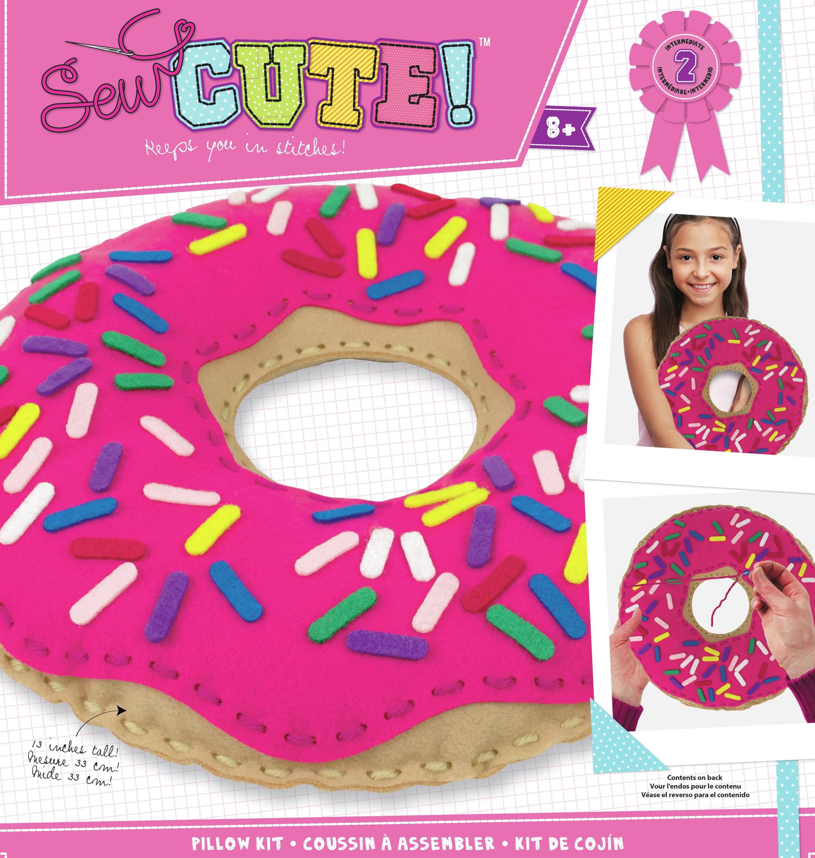 Sew Cute Felt Pillow Donut