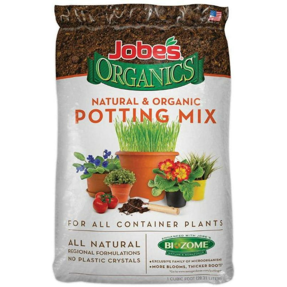 Jobe's Organics Natural & Organic Potting Mix, 1 Cu. Ft.