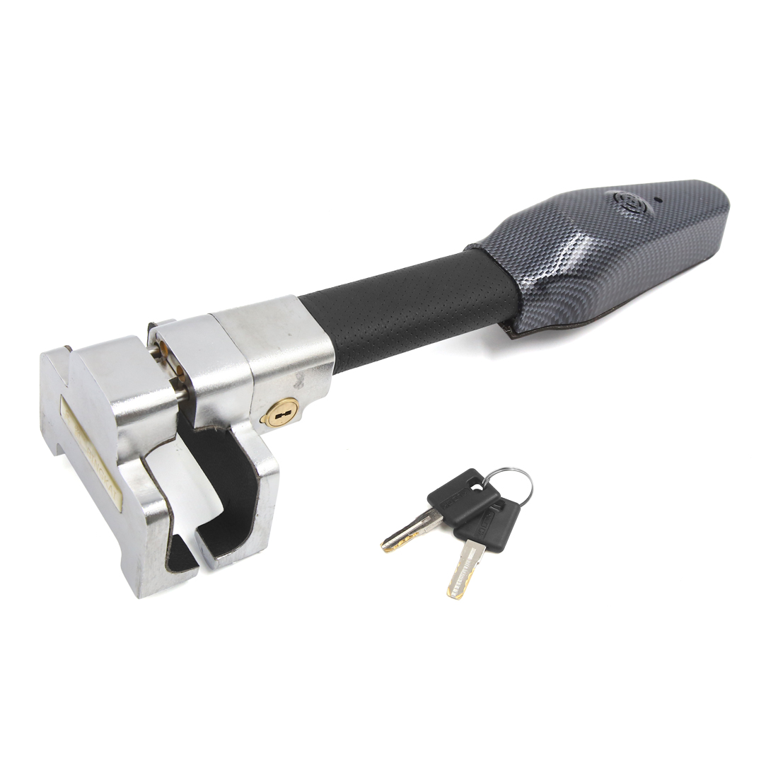 Universal Black Anti Theft Car Vehicle Rotary Security Steering Wheel