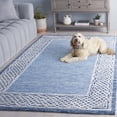 thumbnail image 3 of SAFAVIEH Ebony Ladonna Bordered Area Rug, Blue/Ivory, 4' x 6', 3 of 11