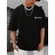thumbnail image 1 of Men's Casual Knit T-Shirt with Unique Portrait Print - Breathable , Round Neck, Summer Fashion, 1 of 5