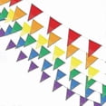 thumbnail image 2 of 100-Pack Multicolor Triangle Pennant Flags for Outdoor Decoration Banner Garlands, 2 of 5