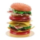 thumbnail image 1 of 1 juego de juguetes apilables de hamburguesas para niños pequeños, juegos de mesa interactivos y juego de equilibrio para entrenar y aprender con bloques de construcción de hamburguesas., 1 of 8