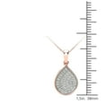 thumbnail image 4 of aaXia 10K Rose Gold 1/8ct. TDW Diamond Teardrop Pendant Necklace (H-I, I1-I2), 4 of 5