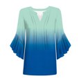 thumbnail image 3 of mfyjkho Tops Para Salir, Camiseta/Camiseta Informal De Primavera Y Verano Para Mujer, Con Cuello Redondo Y Mangas De Color Liso Tops Para Salir M, 3 of 3