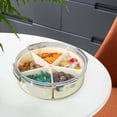 thumbnail image 1 of Divided Serving Tray Food Storage Container for Chinese New Year Party Candy round, 1 of 8