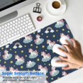 thumbnail image 4 of Long Mouse Pads for Desk,Blue Cartoon Unicorn Rainbow Star Cloud Desk Mats on Top Of Desks, Desk Mouse Pad Extra Large with 3mm Non-Slip Base and Stitched Edge for Gaming,Work,Home 31.5"x11.8", 4 of 5