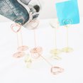 thumbnail image 4 of Soportes de número de mesa de 12 piezas Soportes de papel para tarjetas de metal Abrazaderas multiusos de papel de oficina para bodas, Dorado Inevent HA8821-01B, 4 of 7