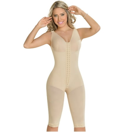 

MyD 0120 Fajas Reductoras Colombianas Womens Shapewear Bodysuit Post Surgery Beige L