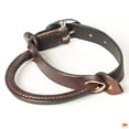 thumbnail image 2 of HILASON Horse Saddle Safety Leather Night Latch Adjustable Handle Brown, 2 of 4